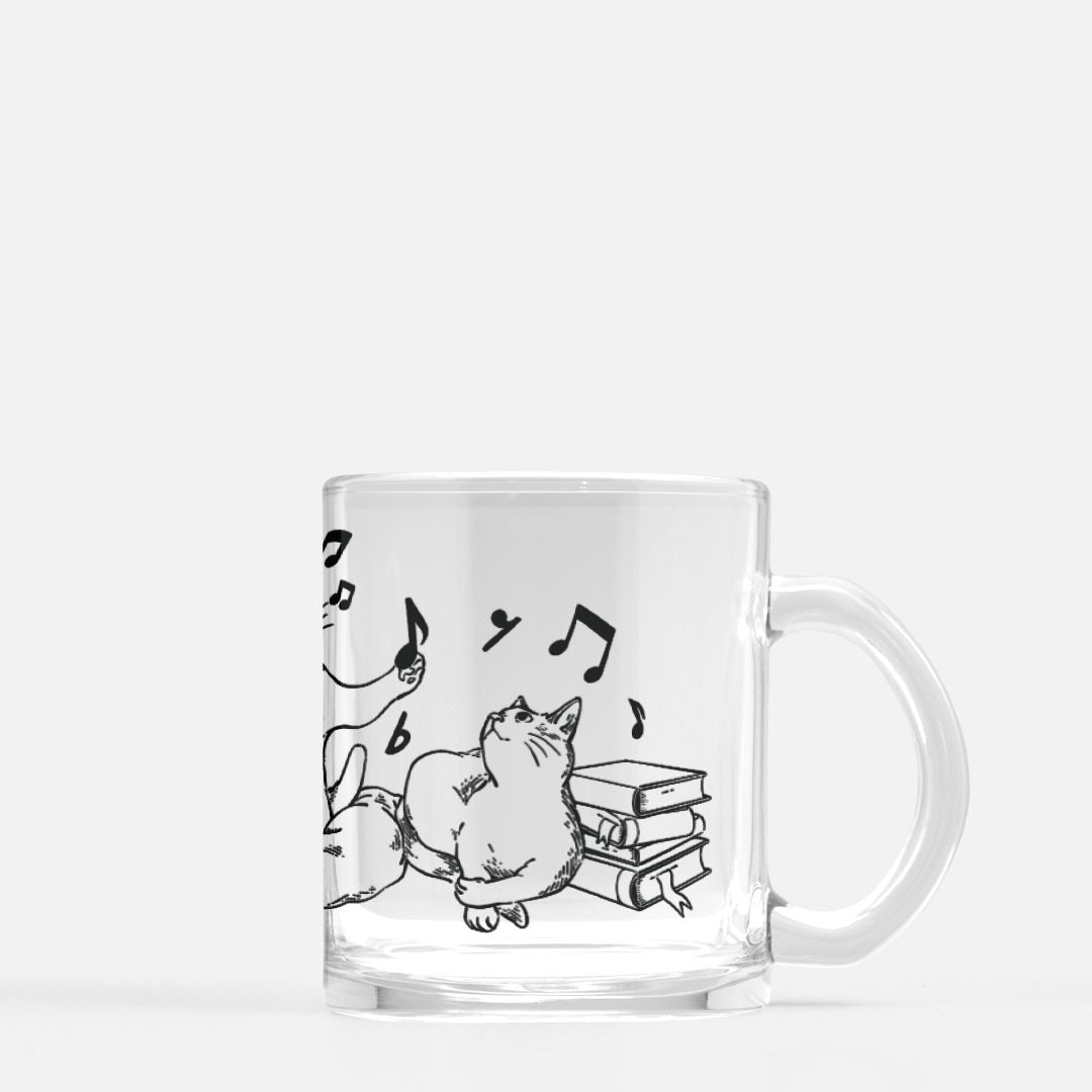 Lofi Cats Glass Mug