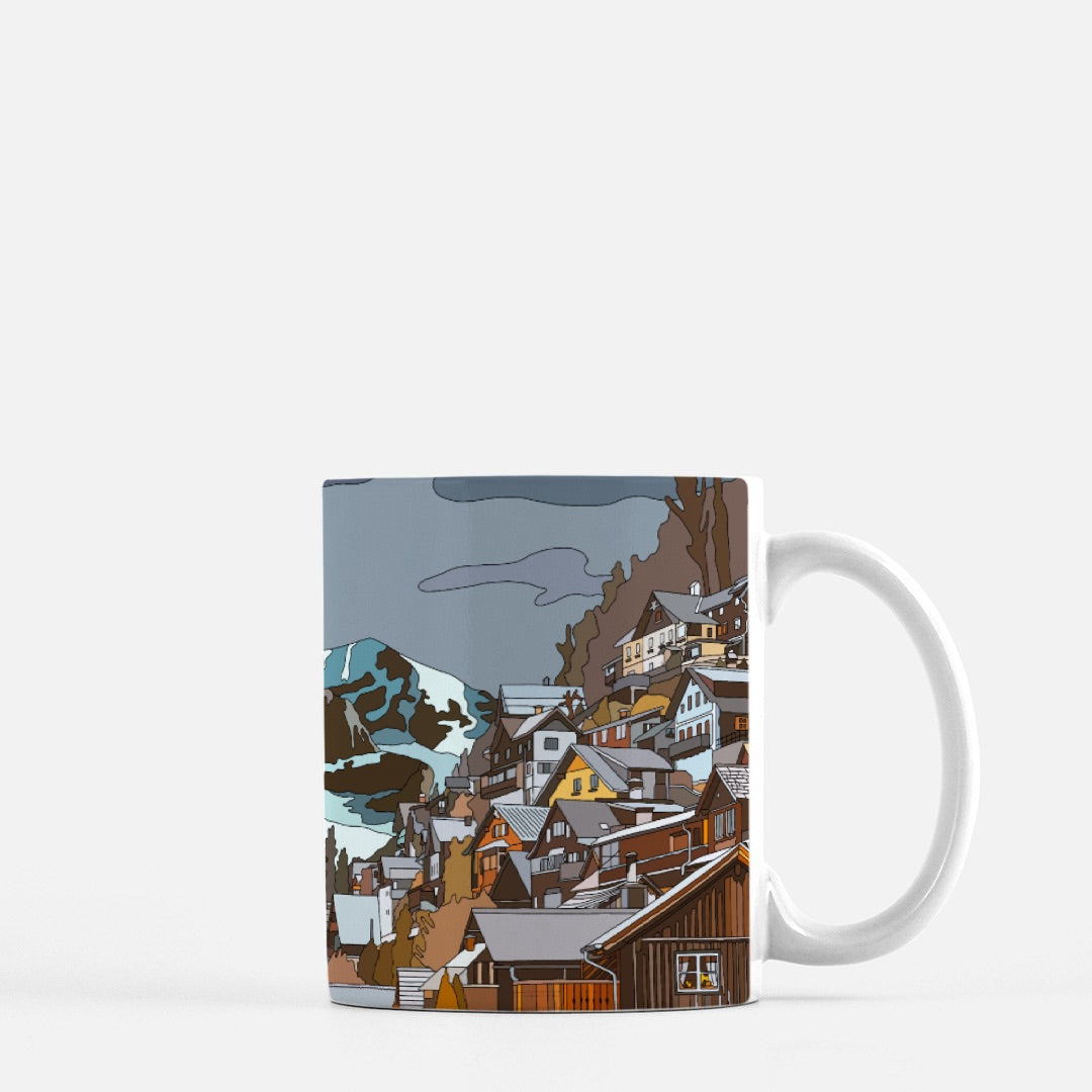 Cozy Mountain Town Mug